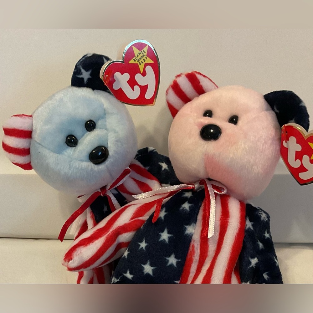 Ty Spangle beanie baby pair
